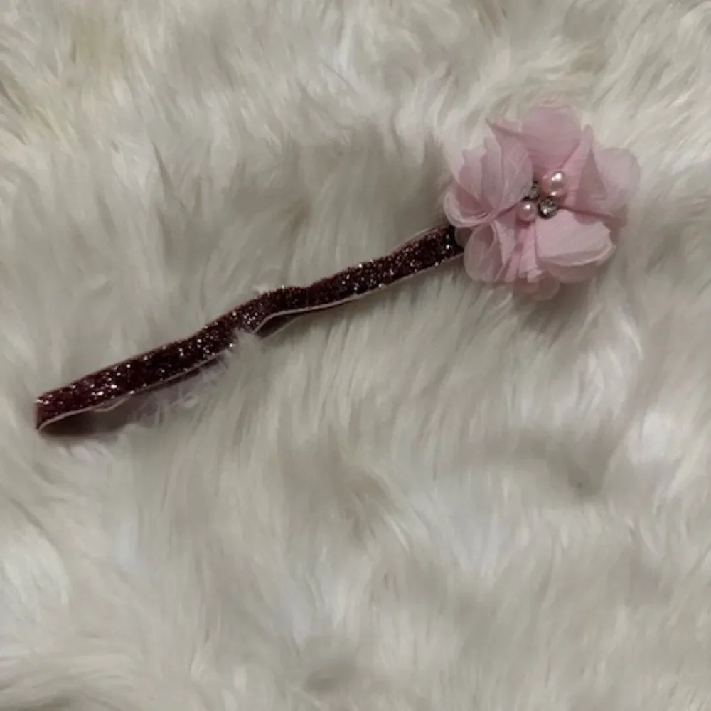 Bundle (4) Various Delicate Flowers, crown Shimmer FOE headband HB8300 Handmade